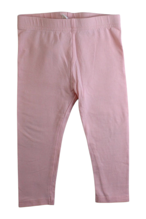 A Pink Leggings from Seed in size 6-12M for girl. (Front View)