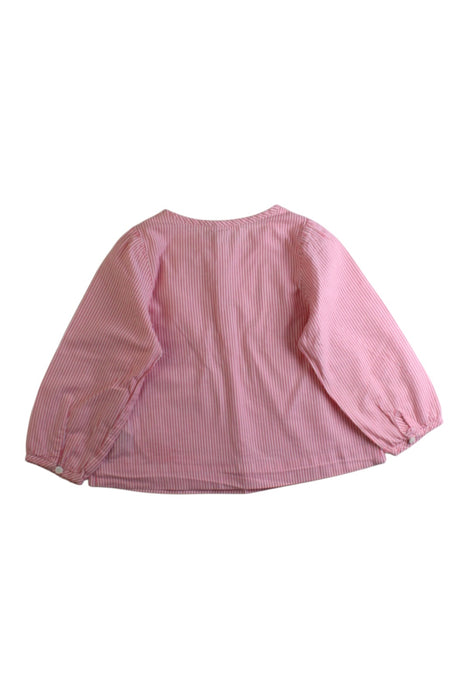 A Pink Long Sleeve Tops from Jacadi in size 12-18M for girl. (Back View)