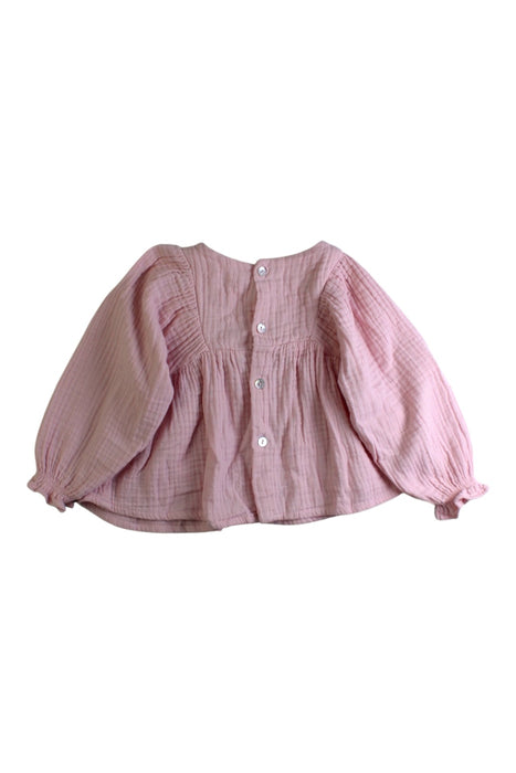 A Pink Long Sleeve Tops from Fina Ejerique in size 12-18M for girl. (Back View)