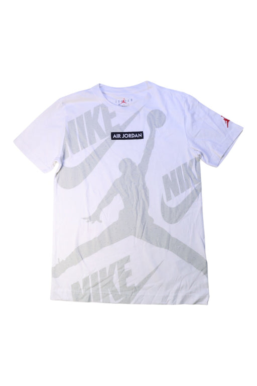 A White Short Sleeve T Shirts from Air Jordan in size 10Y for boy. (Front View)