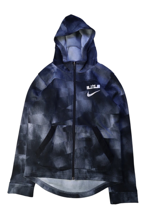 A Blue Lightweight Jackets from Nike in size 12Y for boy. (Front View)
