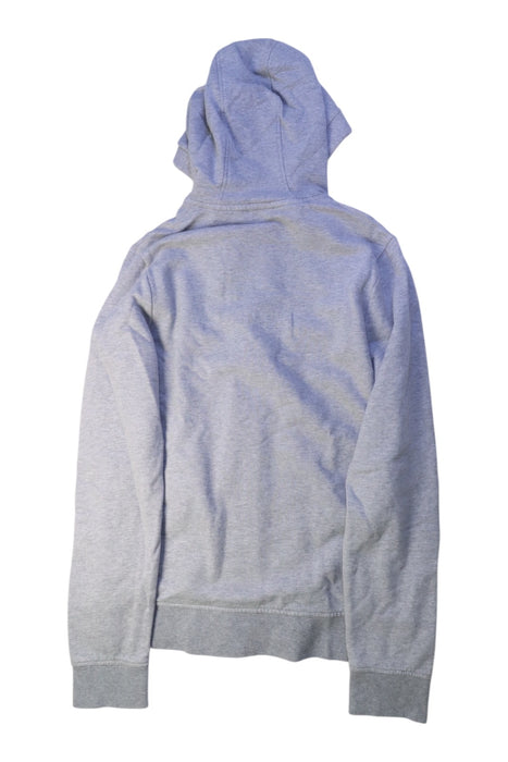 A Grey Zippered Sweatshirts from Boss in size 12Y for boy. (Back View)