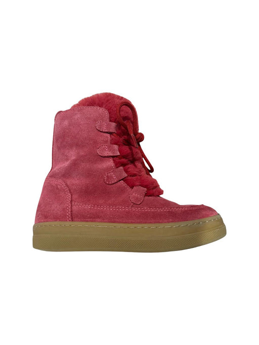 A Pink Winter Boots from Il Gufo in size 4T for girl. (Front View)