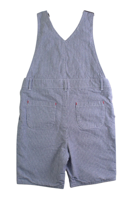 A Blue Overall Shorts from The Little White Company in size 3T for boy. (Back View)