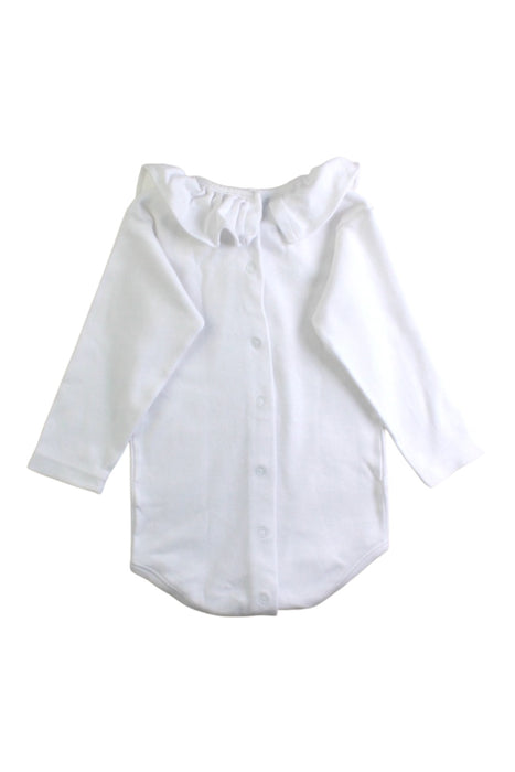 A White Long Sleeve Bodysuits from Babidu in size 12-18M for girl. (Back View)
