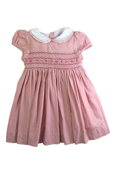 A Pink Short Sleeve Dresses from Kidiwi in size 2T for girl. (Front View)