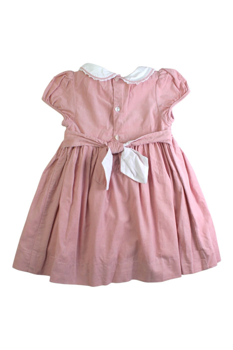 A Pink Short Sleeve Dresses from Kidiwi in size 2T for girl. (Back View)