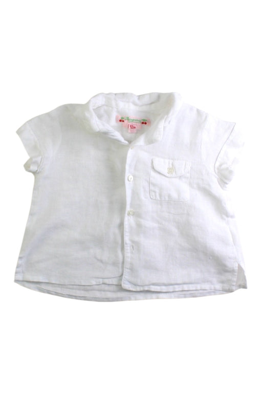 A White Short Sleeve Shirts from Bonpoint in size 6-12M for boy. (Front View)