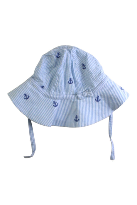 A Blue Sun Hats from Jojo Maman Bébé in size 12-18M for girl. (Front View)