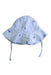 A Blue Sun Hats from Jojo Maman Bébé in size 12-18M for girl. (Back View)