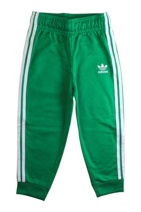 A Green Sweatpants from Adidas in size 3T for neutral. (Front View)
