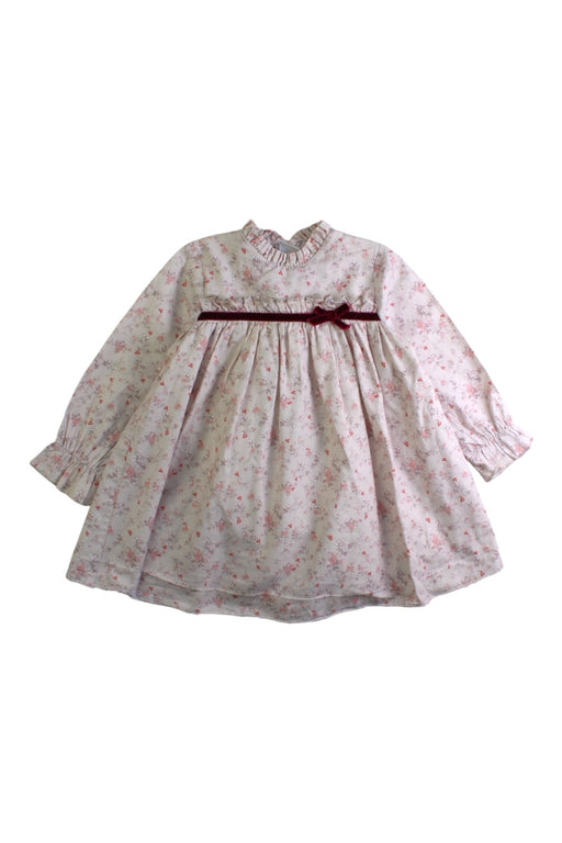 A Pink Long Sleeve Dresses from Pepa London in size 6-12M for girl. (Front View)