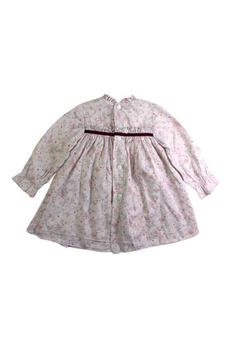 A Pink Long Sleeve Dresses from Pepa London in size 6-12M for girl. (Back View)