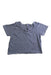 A Navy Short Sleeve Tops from Petit Bateau in size 12-18M for girl. (Back View)