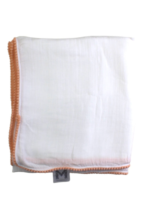 A White Blankets from Malabar Baby in size O/S for neutral. (Front View)