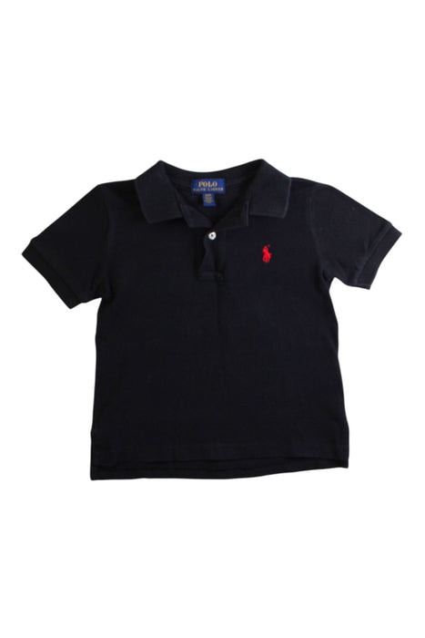 A Navy Short Sleeve Polos from Polo Ralph Lauren in size 2T for boy. (Front View)