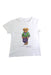A White Short Sleeve T Shirts from Polo Ralph Lauren in size 3T for boy. (Front View)