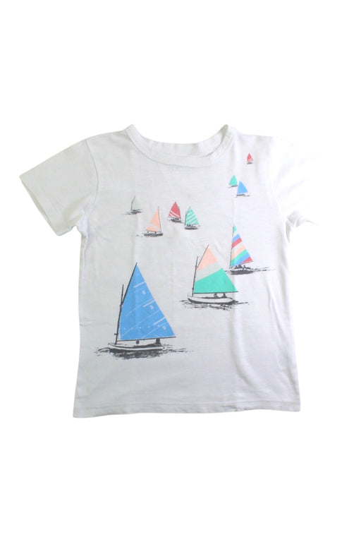 A White Short Sleeve T Shirts from Crewcuts in size 4T for boy. (Front View)