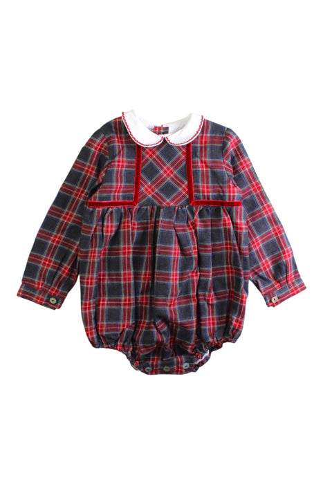 A Red Long Sleeve Rompers from Pepa London in size 2T for girl. (Front View)