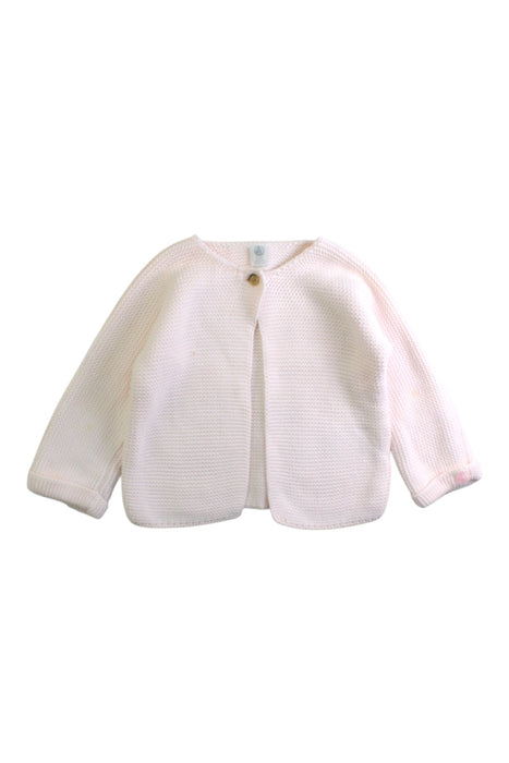 A Beige Cardigans from Petit Bateau in size 12-18M for girl. (Front View)