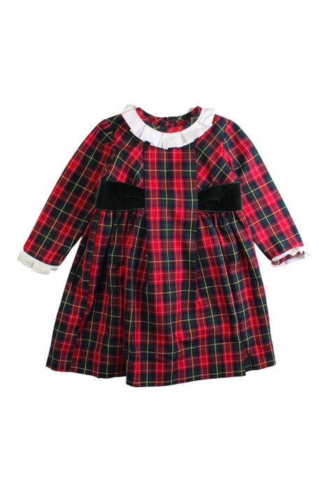A Red Long Sleeve Dresses from Pepa London in size 2T for girl. (Front View)