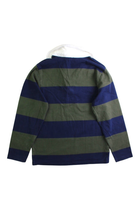 A Green Long Sleeve Polos from La Coqueta in size 4T for boy. (Back View)
