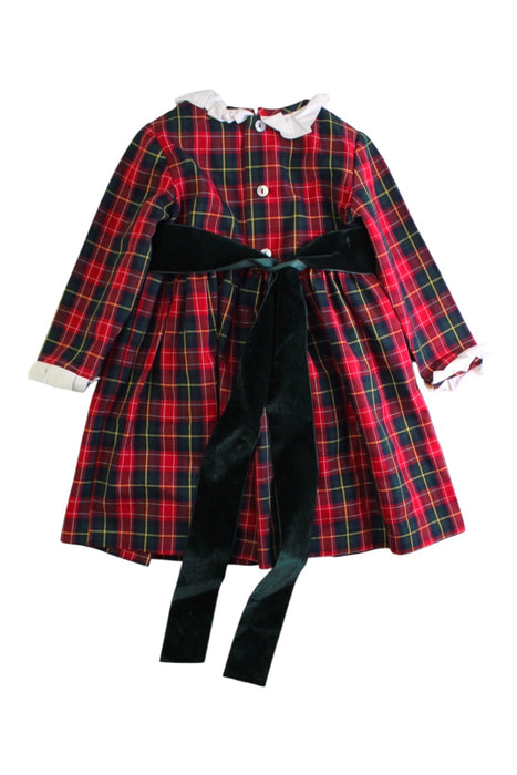 A Red Long Sleeve Dresses from Pepa London in size 2T for girl. (Back View)