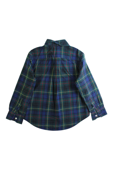 A Green Long Sleeve Polos from Ralph Lauren in size 3T for boy. (Back View)