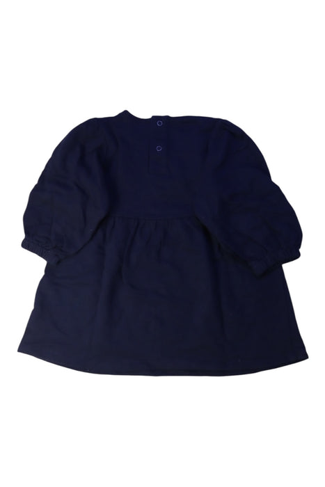 A Navy Long Sleeve Dresses from Seed in size 18-24M for girl. (Back View)