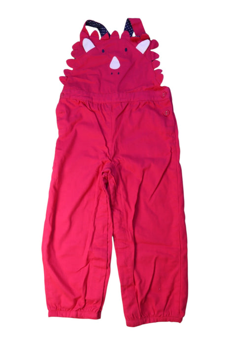 A Pink Long Overalls from Jojo Maman Bébé in size 2T for girl. (Front View)