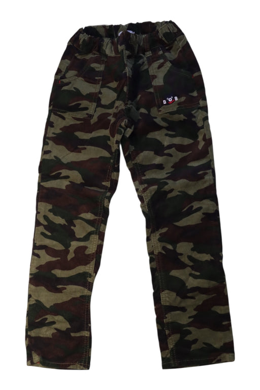 A Green Casual Pants from Miki House in size 5T for boy. (Front View)