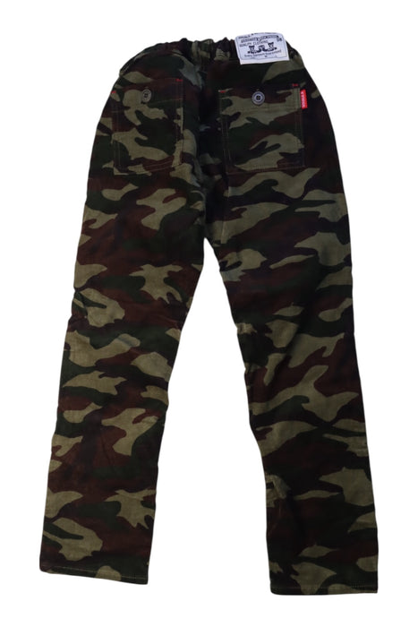 A Green Casual Pants from Miki House in size 5T for boy. (Back View)