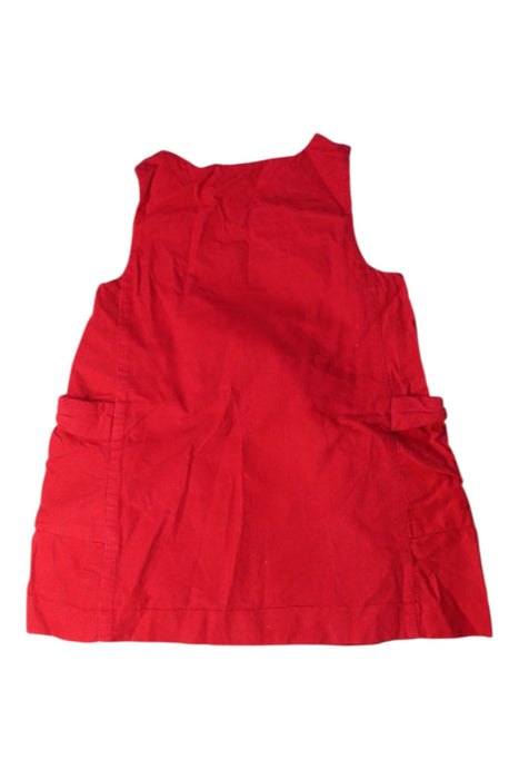 A Red Sleeveless Dresses from Jacadi in size 12-18M for girl. (Back View)