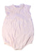A Pink Sleeveless Rompers from Louis Louise in size 12-18M for girl. (Front View)