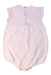 A Pink Sleeveless Rompers from Louis Louise in size 12-18M for girl. (Back View)