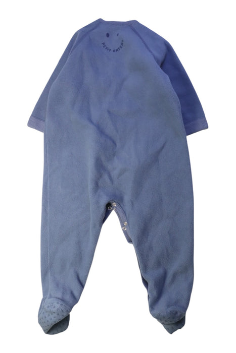 A Blue Onesies from Petit Bateau in size 12-18M for boy. (Back View)