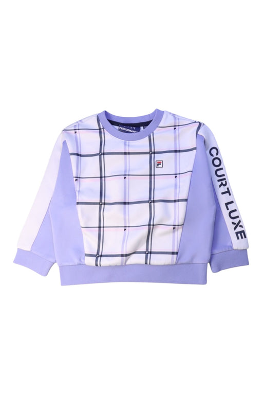 A Purple Crewneck Sweatshirts from Fila in size 4T for girl. (Front View)