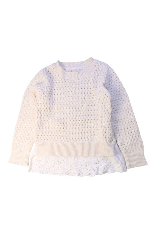 A White Long Sleeve Tops from Pomp de Lux in size 2T for girl. (Front View)