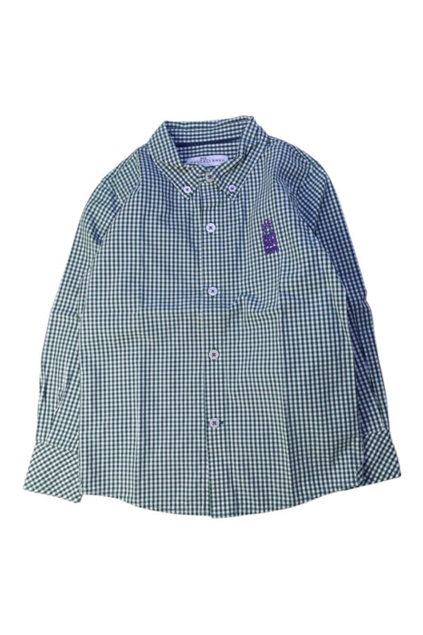 A Green Long Sleeve Shirts from Kent & Curwen in size 6T for boy. (Front View)