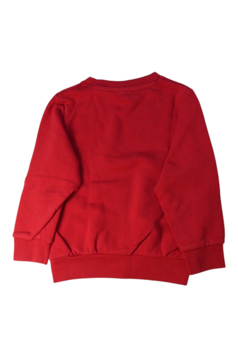 A Red Crewneck Sweatshirts from Petit Bateau in size 6T for boy. (Back View)