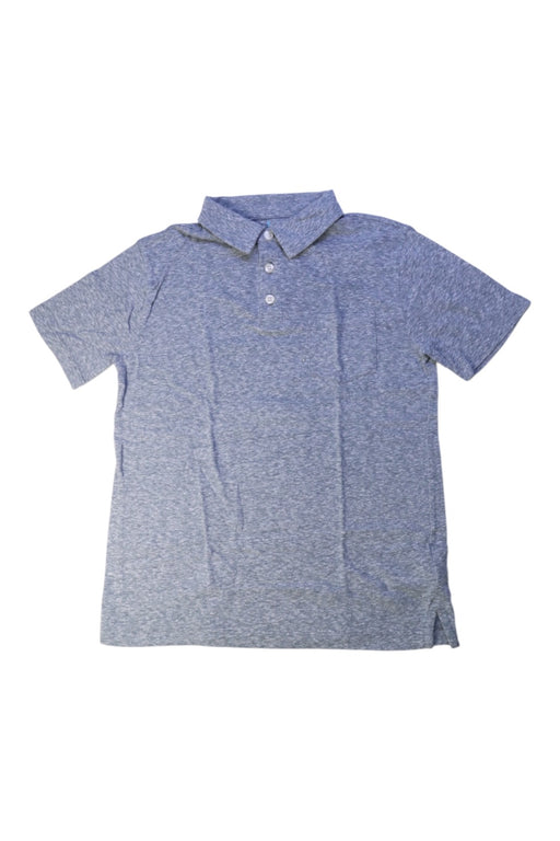 A Blue Short Sleeve Polos from Crewcuts in size 10Y for boy. (Front View)
