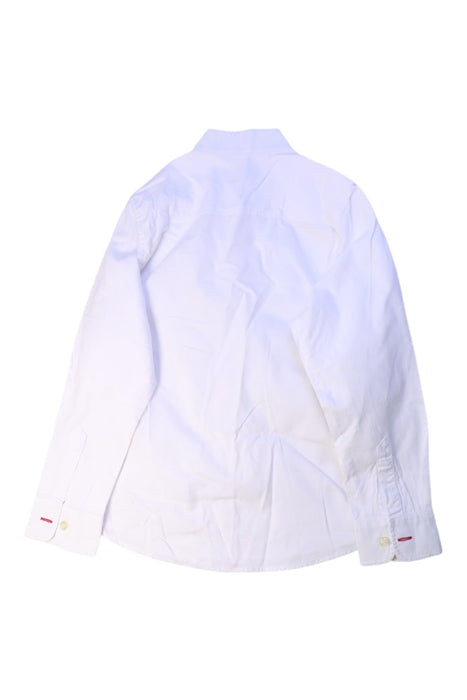 A White Long Sleeve Shirts from Shanghai Tang in size 6T for boy. (Back View)