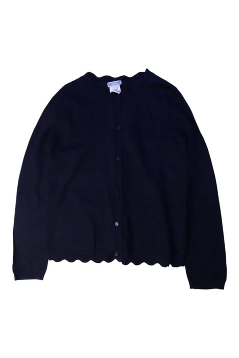 A Navy Cardigans from Jacadi in size 10Y for girl. (Front View)