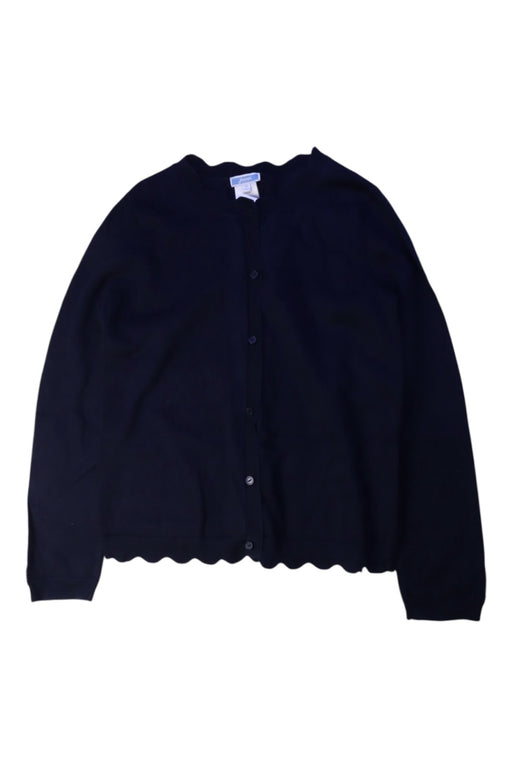 A Navy Cardigans from Jacadi in size 10Y for girl. (Front View)