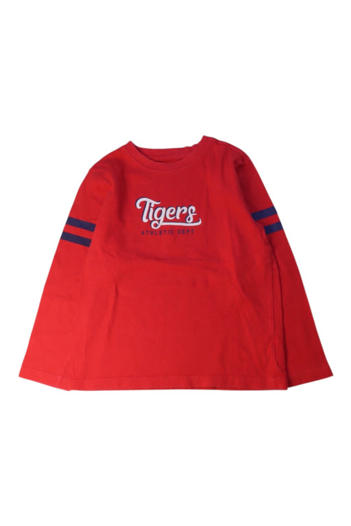 A Red Long Sleeve T Shirts from Janie & Jack in size 5T for boy. (Front View)