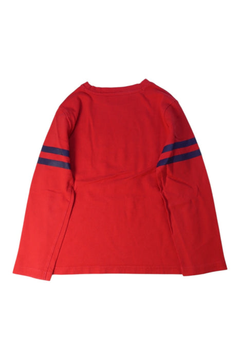 A Red Long Sleeve T Shirts from Janie & Jack in size 5T for boy. (Back View)