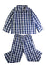 A Blue Pyjama Sets from Petit Bateau in size 4T for boy. (Front View)