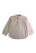 A White Long Sleeve Shirts from La Coqueta in size 4T for boy. (Front View)