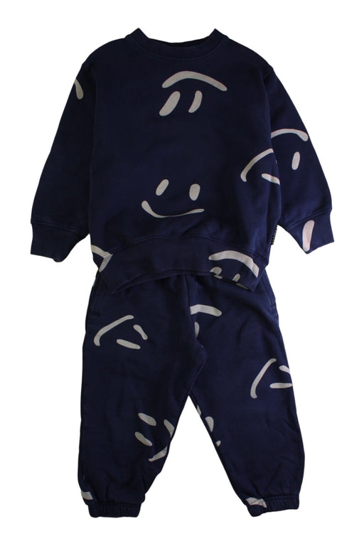 A Navy Pants Sets from Molo in size 5T for boy. (Front View)