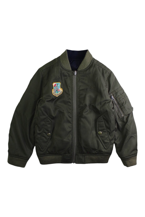 A Green Lightweight Jackets from Polo Ralph Lauren in size 5T for boy. (Front View)